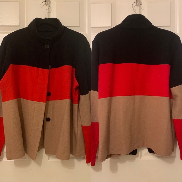 New Karl Lagerfeld Paris wool coatigan/sweater jacket - Picture 10 of 13